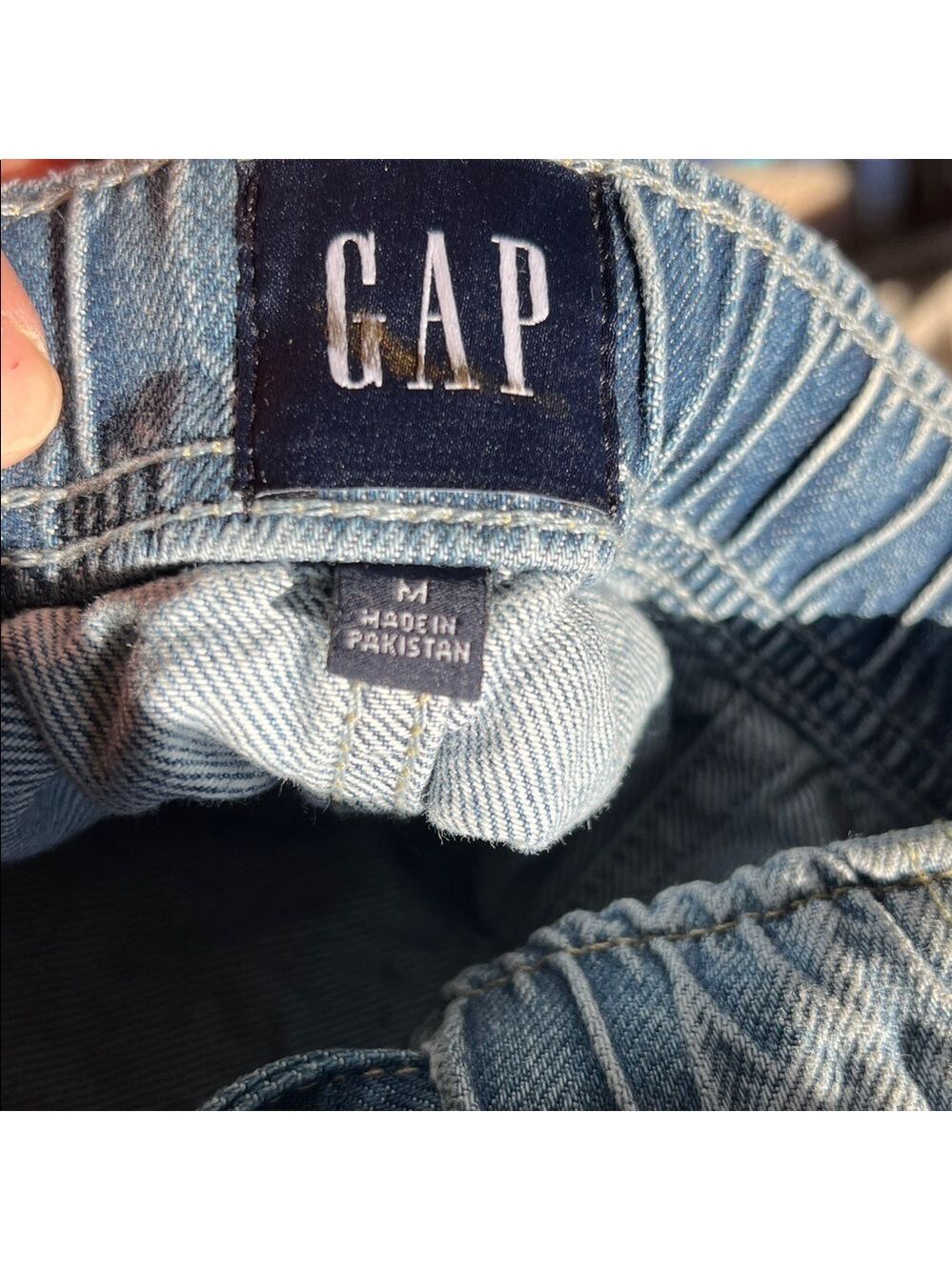 Gap Mid-Rise Ultrasoft Easy Horseshoe Denim Jeans Medium Wash NWT Medium - Picture 6 of 6